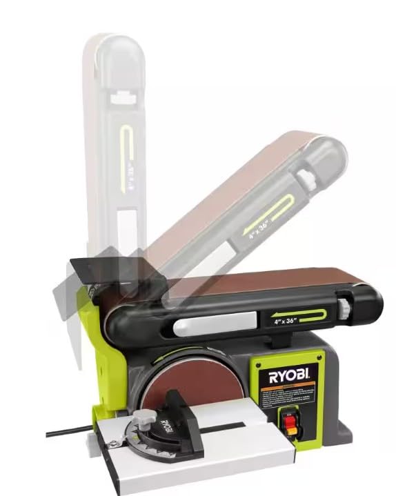 4 in. x 36 in. Belt & 6 in. Disc Corded Benchtop Sander O307986