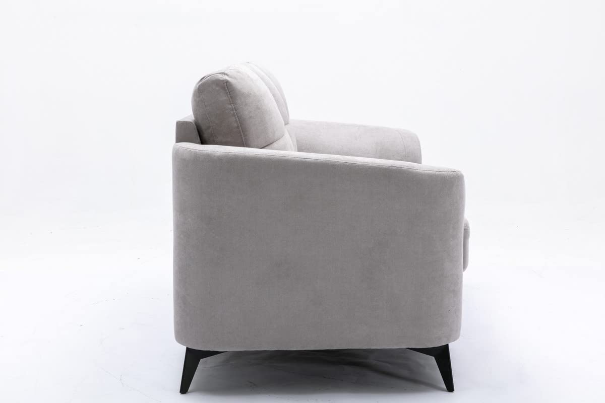 Light Gray Upholstered Loveseat G925