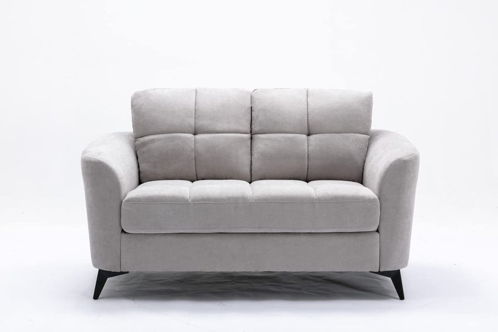 Light Gray Upholstered Loveseat G925