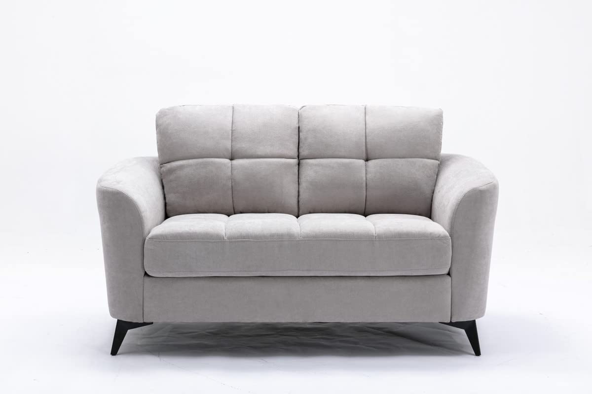 Light Gray Upholstered Loveseat G925