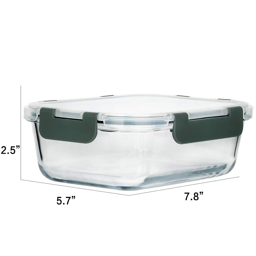 30 oz Glass Food Storage Containers with Lids H766