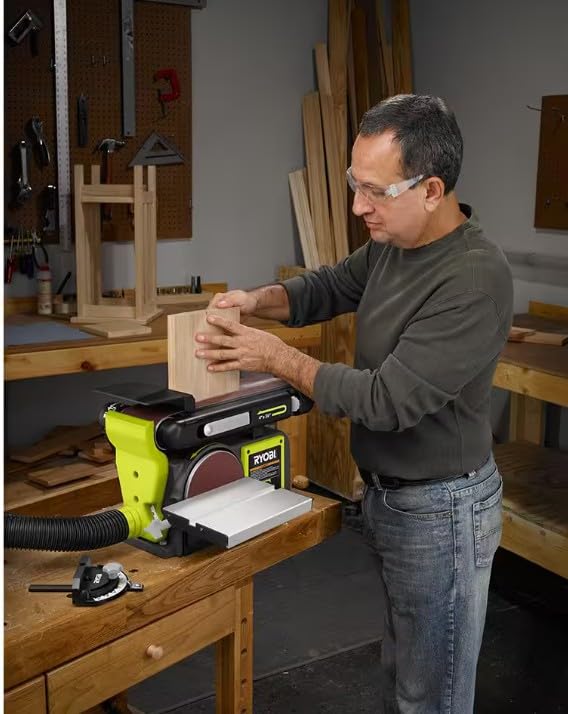 4 in. x 36 in. Belt & 6 in. Disc Corded Benchtop Sander O307986