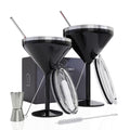 8 oz Stainless Steel Insulated Martini Glass Set of 2 M3578