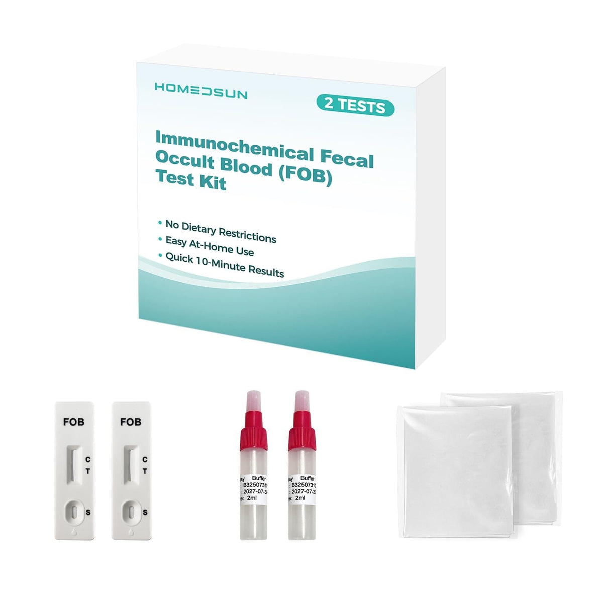 2-Pack Immunochemical Fecal Occult Blood Home Test Kit Y323942