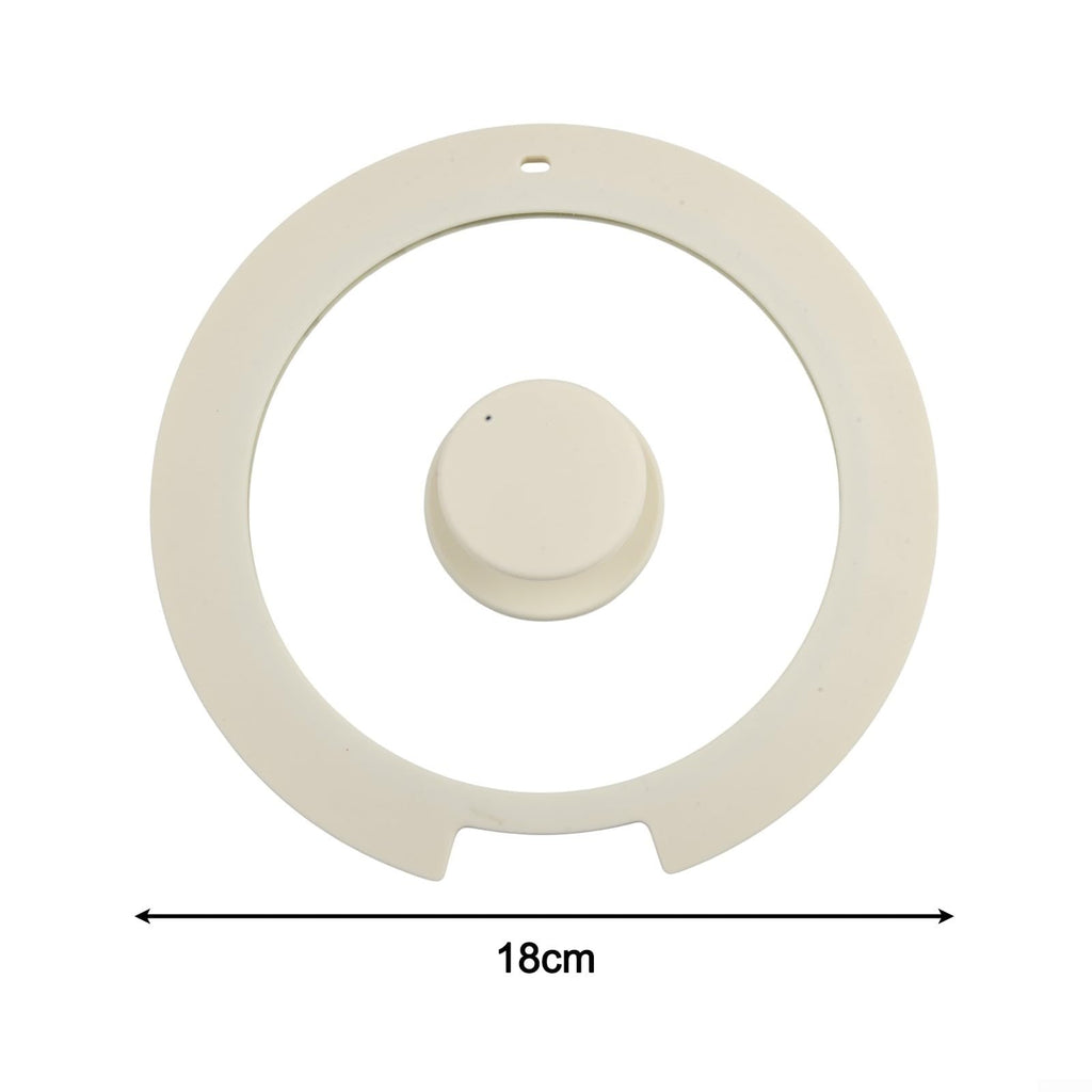 Silicone Pot Lid With Tempered Glass L1517