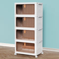 4 Tier Plastic Storage Bins with Lid 23QT W1937