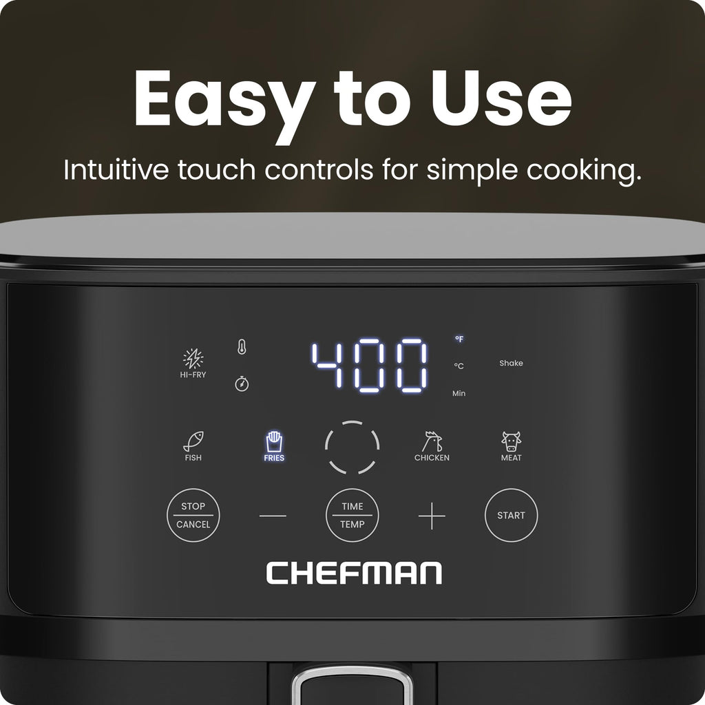 6 QT Compact Nonstick Air Fryer Q204676