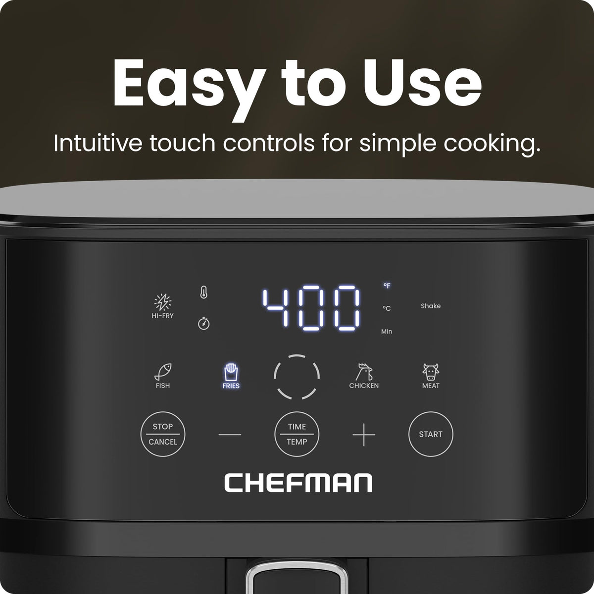 6 QT Compact Nonstick Air Fryer Q204676