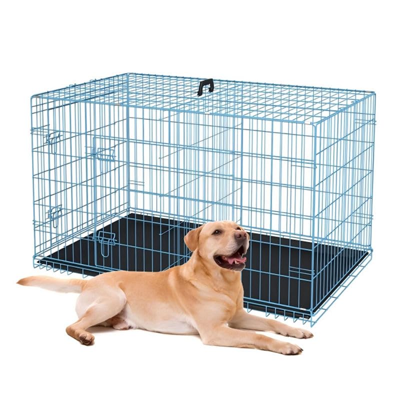 48-Inch Folding Metal Dog Crate with Divider and Tray N714314