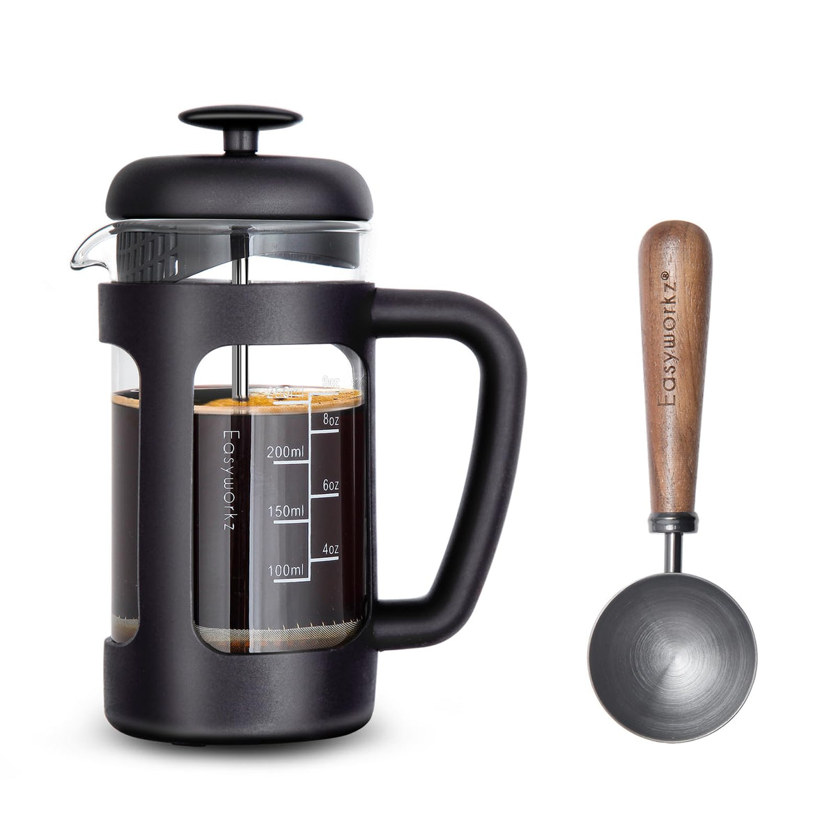 12 oz French Press Coffee Tea Maker with Measuring Spoon S79405