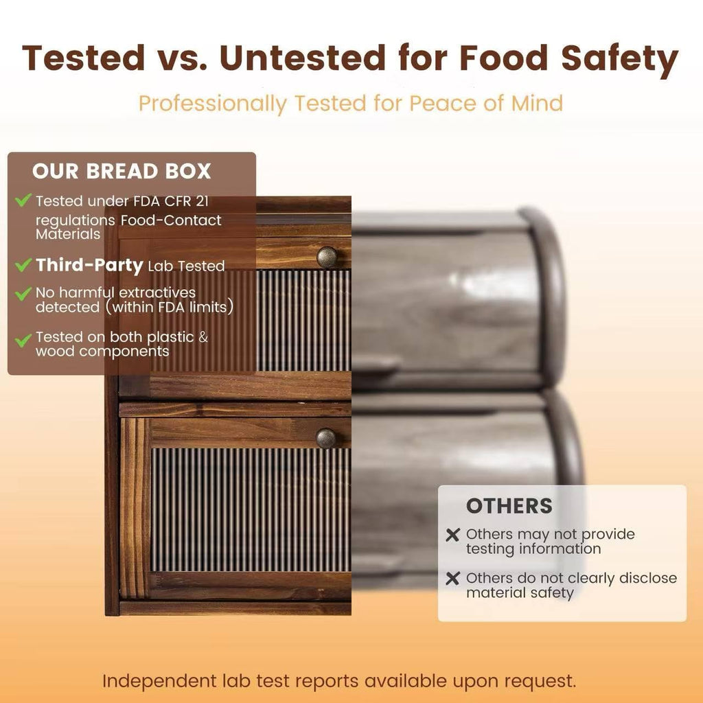 Wooden Bread Box J55403