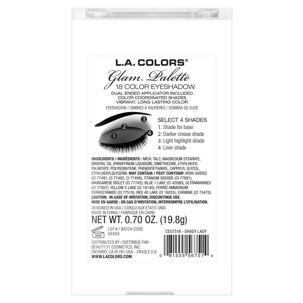 18 Color Eyeshadow Palette Z381