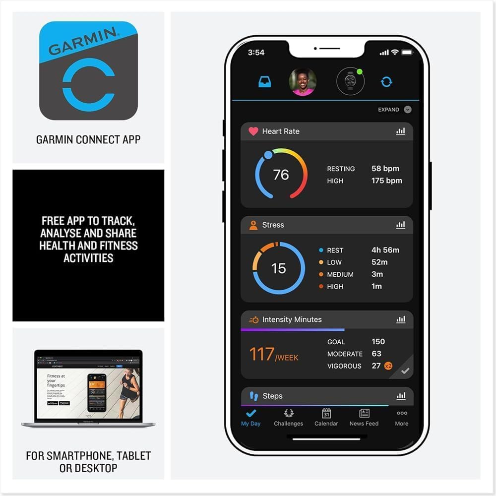 Health and Fitness GPS Smartwatch AMOLED Display V2967