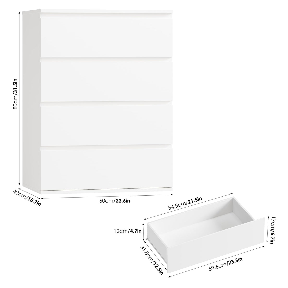 White Dresser R4417