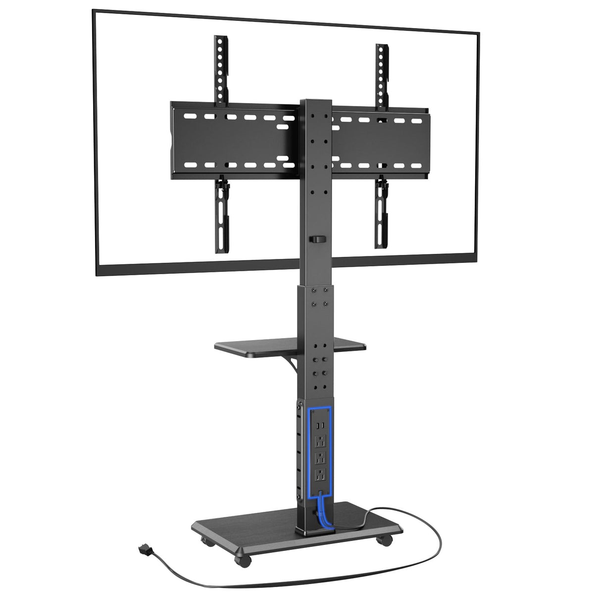Rolling TV Stand with Power Outlet for 32-75" TV M4318