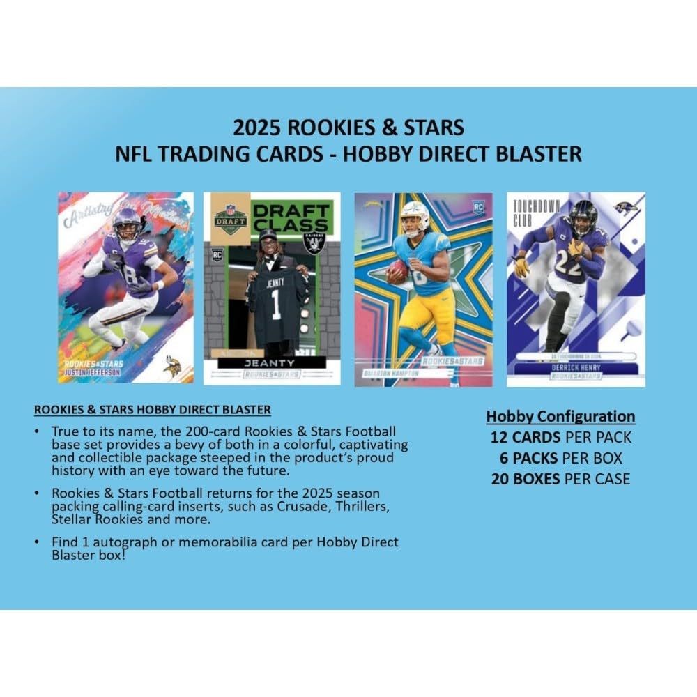 Football Trading Card Box 6-Pack O8644