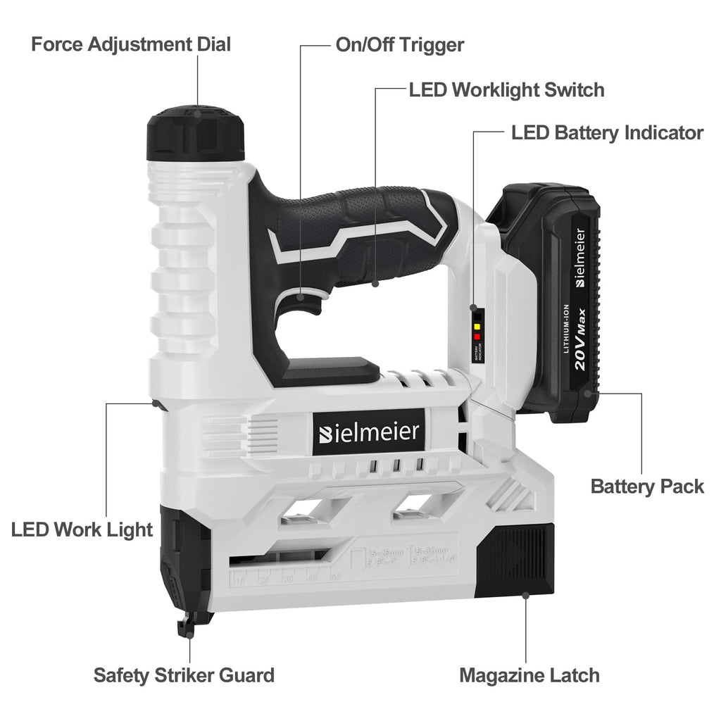 18 Gauge 2 In 1 Cordless Brad Nailer Stapler X988