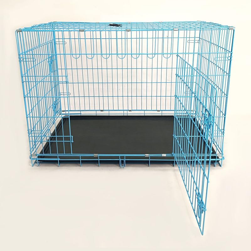 48-Inch Folding Metal Dog Crate with Divider and Tray N714314