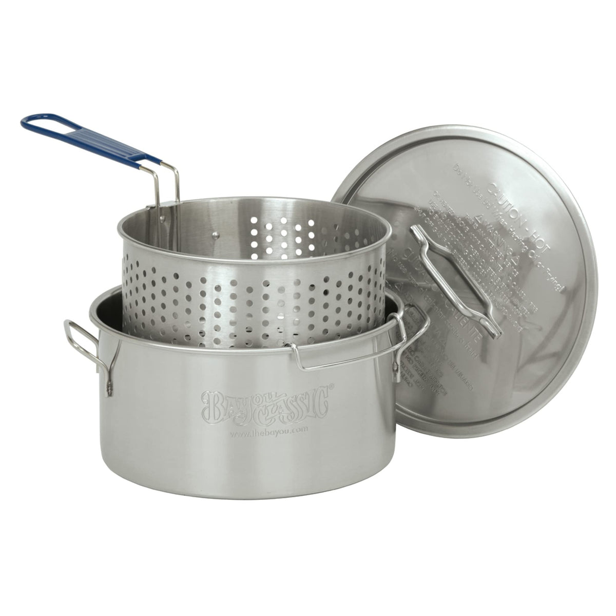 14-qt Stainless Fry Pot with Lid and Basket Z417418