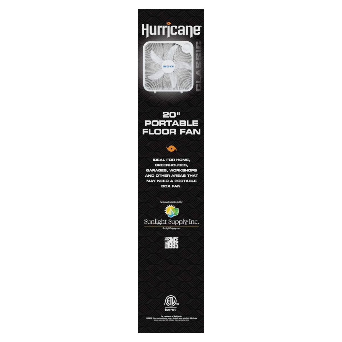 Black 3 Speed 20in Floor Box Fan, 2 Pack G5376