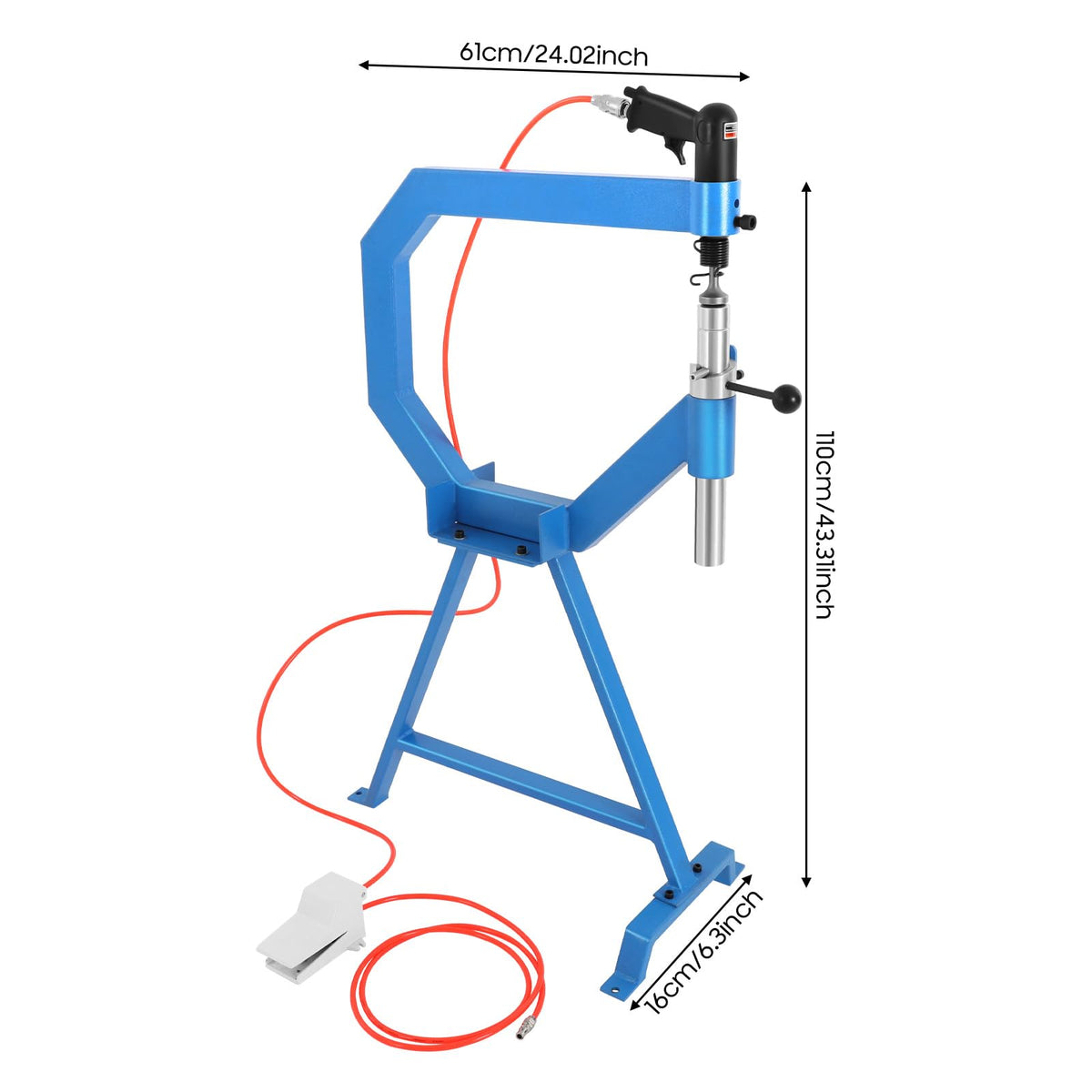 Pneumatic Planishing Hammer with Steel Frame Stand D556940