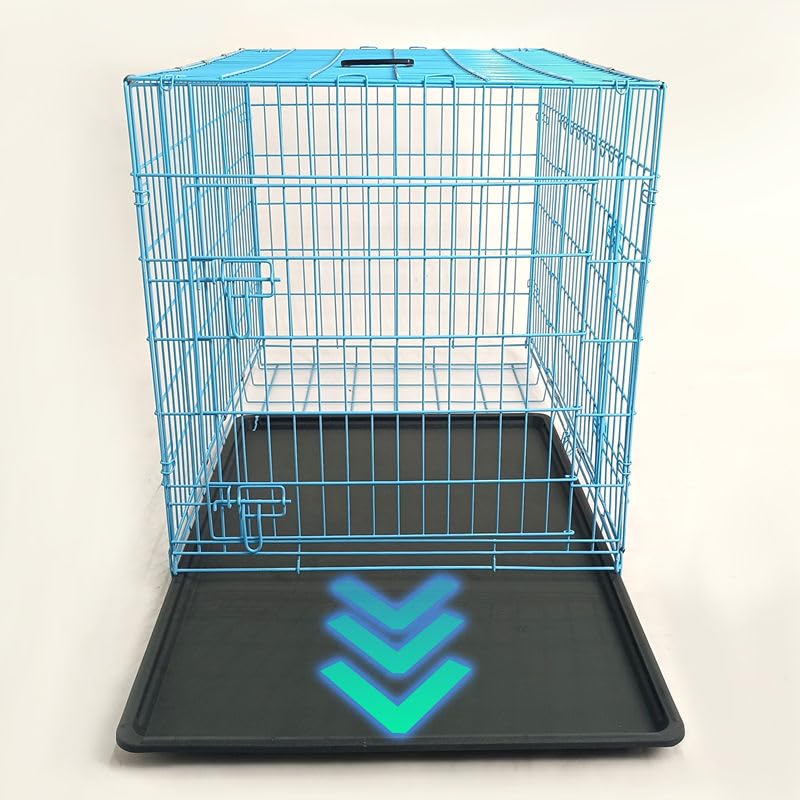 48-Inch Folding Metal Dog Crate with Divider and Tray N714314