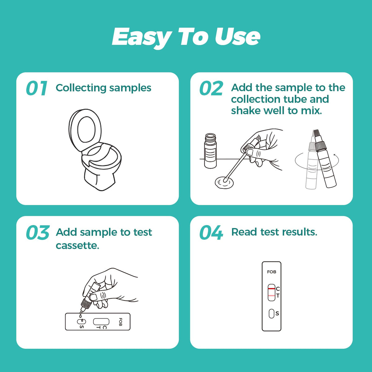 2-Pack Immunochemical Fecal Occult Blood Home Test Kit Y323942