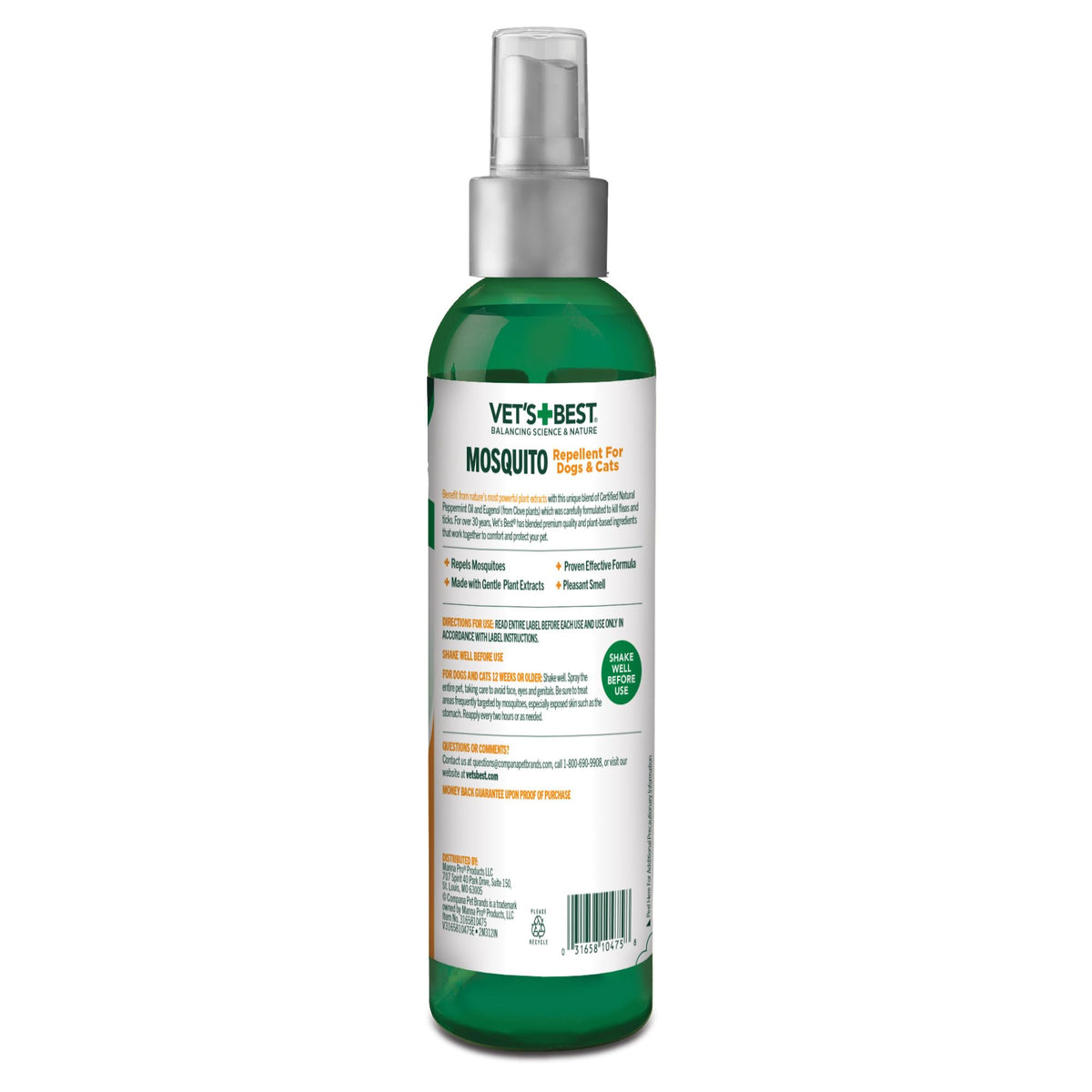 Mosquito Repellent Spray for Dogs & Cats 8 oz V473