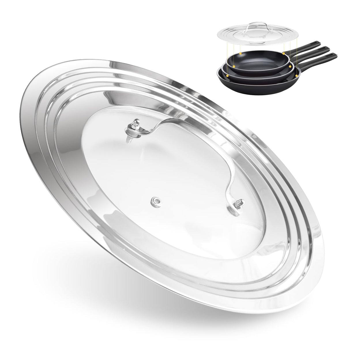 Tempered Glass Universal Lids for Cookware C11488