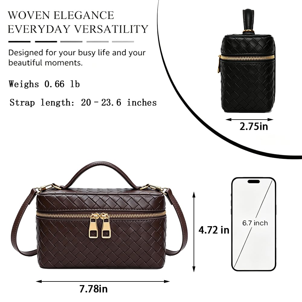Women's Mini Woven Crossbody Bag P143