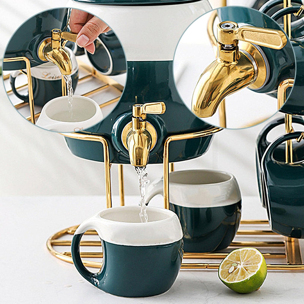 Ceramics Drink Dispenser with Stand R46900