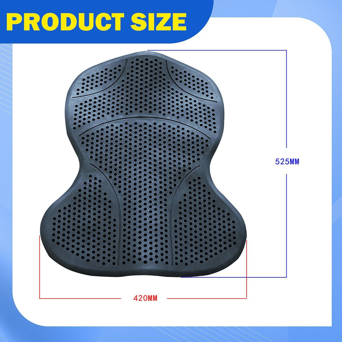 Silicone Gel Non Slip Washable Saddle Pad I469