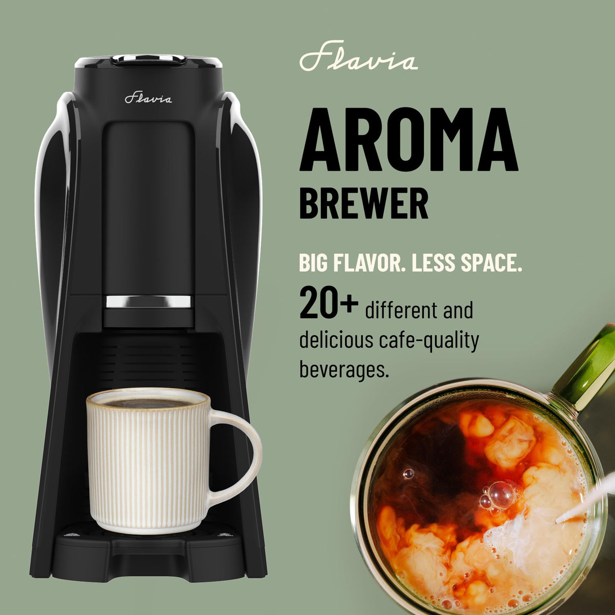 Coffee Machine with Single-Serve Freshpacks, Multiple Brew Sizes, Black D2512