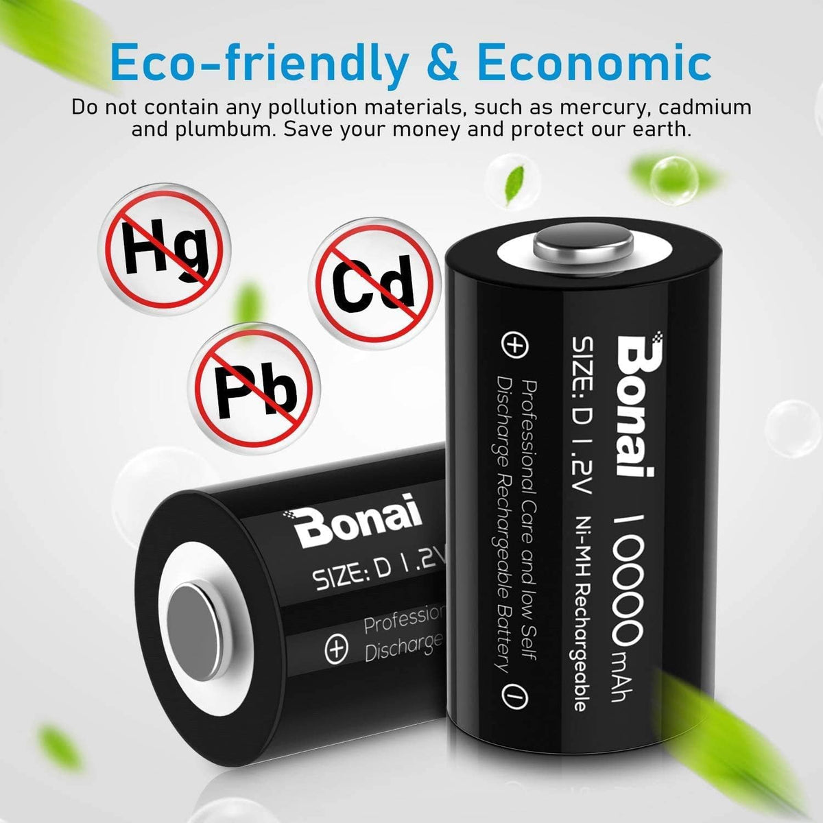 Rechargeable D Batteries 4 Pack C1147