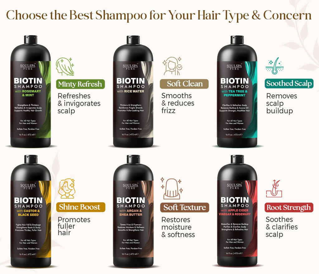 Biotin Rosemary Shampoo and Conditioner Set 16 fl oz A40021