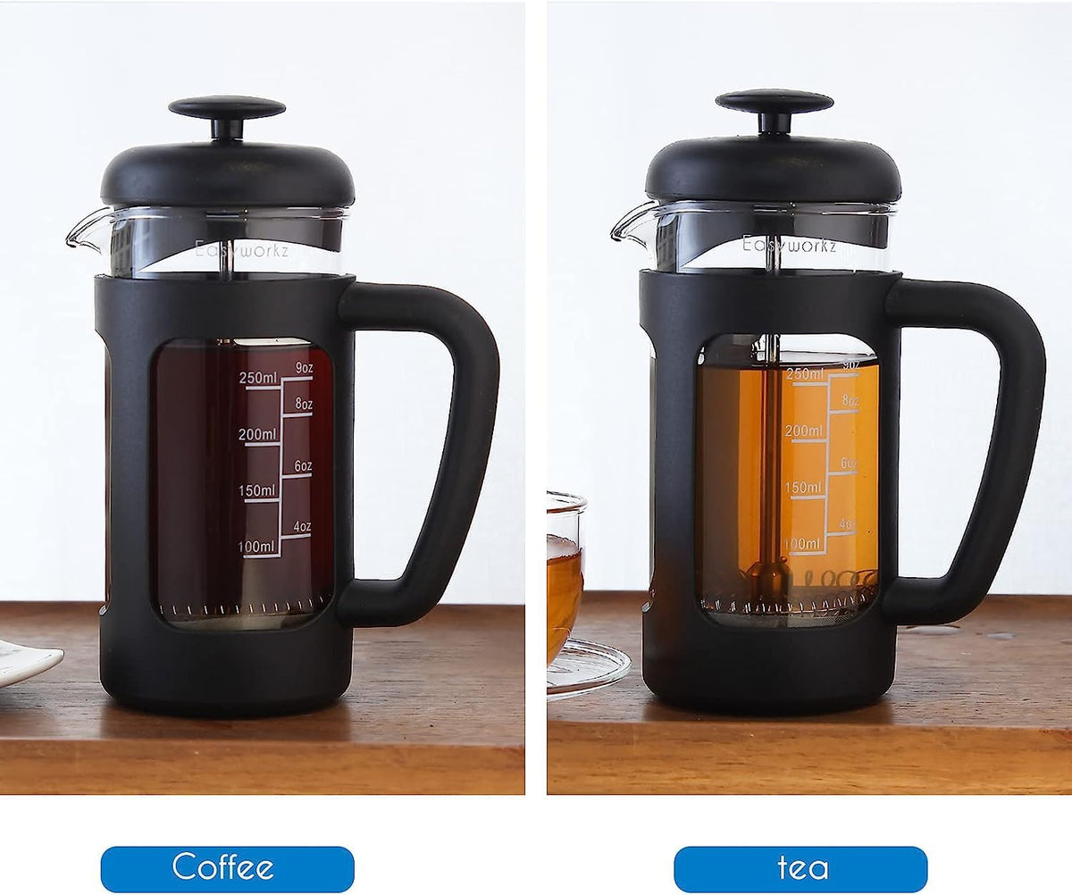 12 oz French Press Coffee Tea Maker with Measuring Spoon S79405