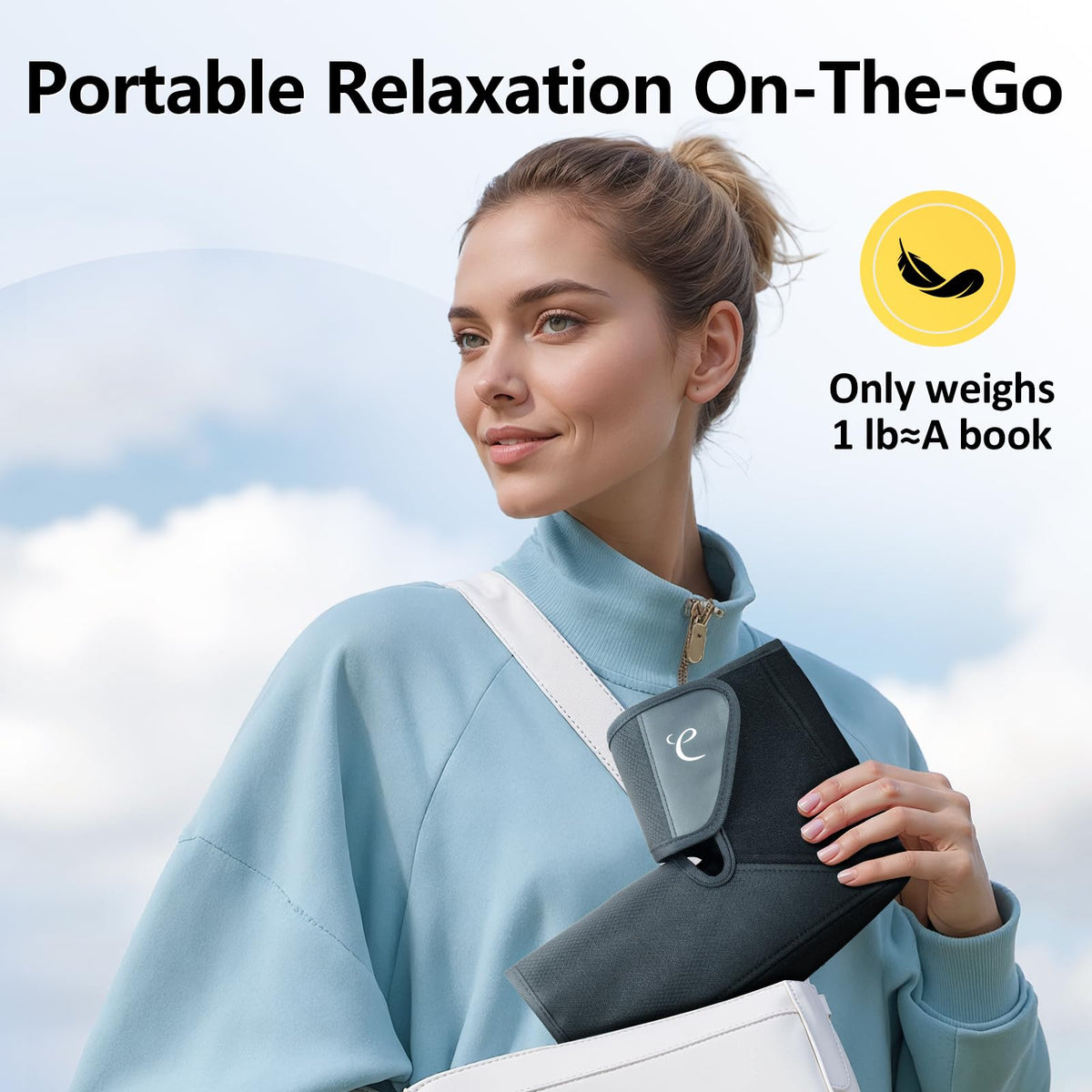 Portable Air Compression Foot Massager with Heat K3289