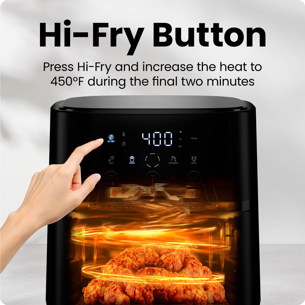 6 QT Compact Nonstick Air Fryer Q204676
