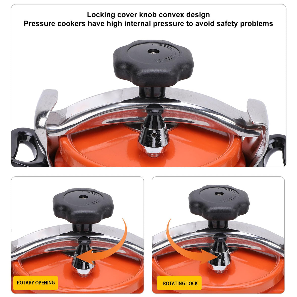 Aluminum Alloy Pressure Cooker with Double Bottom 2L X927