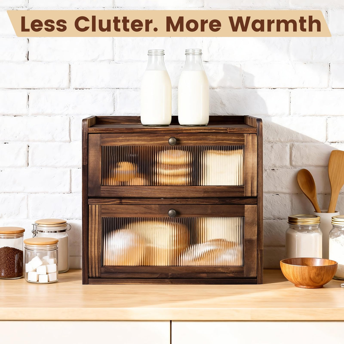 Wooden Bread Box J55403