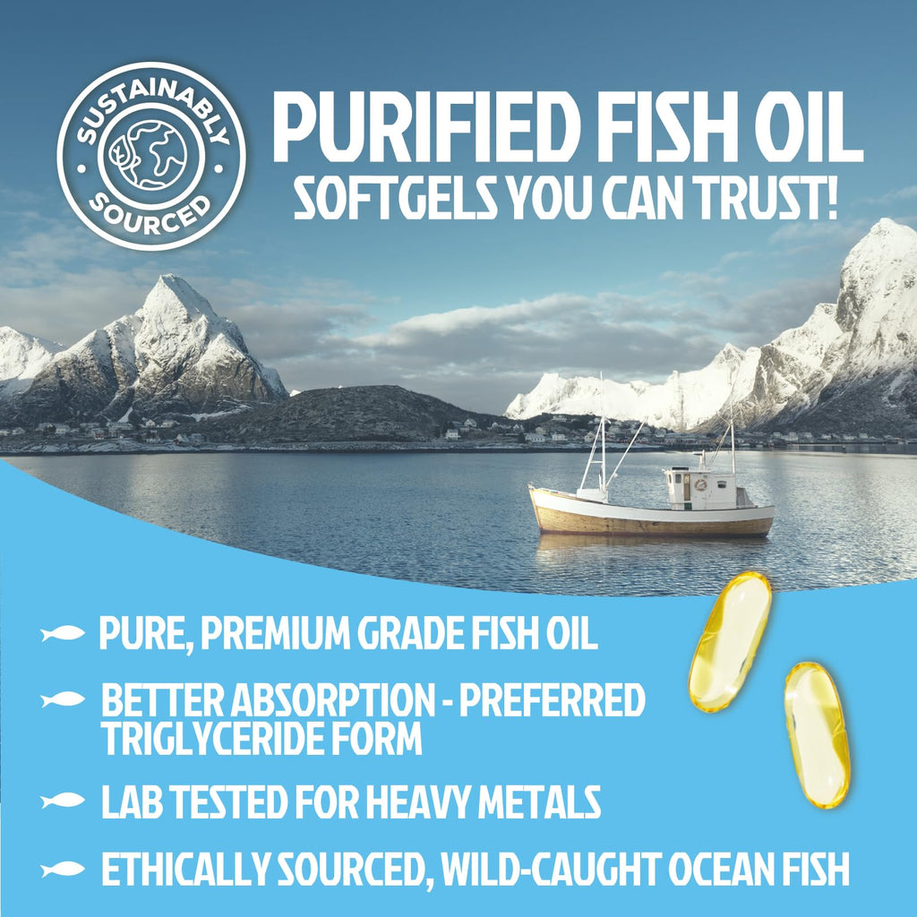 Omega 3 Fish Oil 2400mg Softgels D522