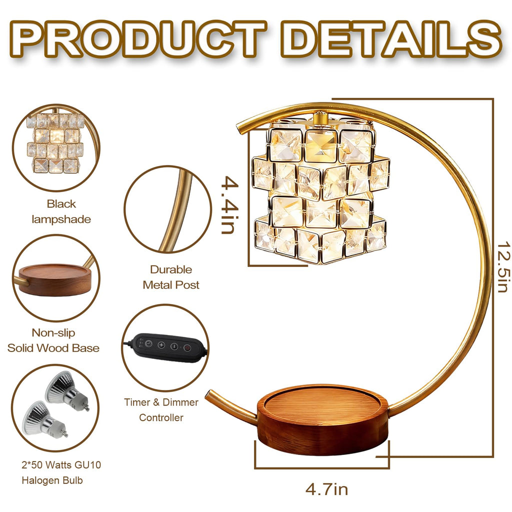 Candle Warmer Lamp with Timer Dimmable Wax Warmer Q50552