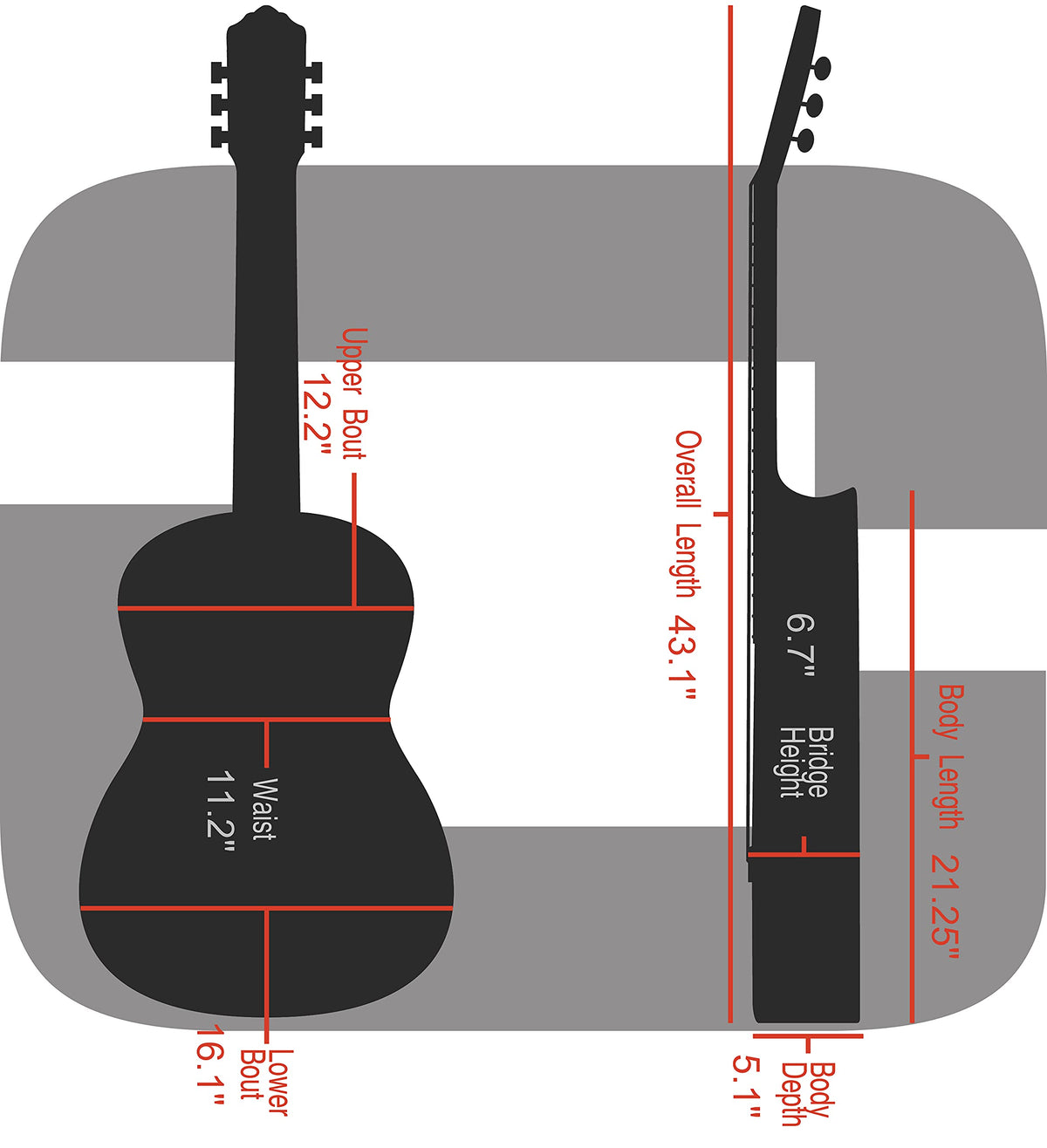 Fiberglass Dreadnought Acoustic Guitar Case N397211