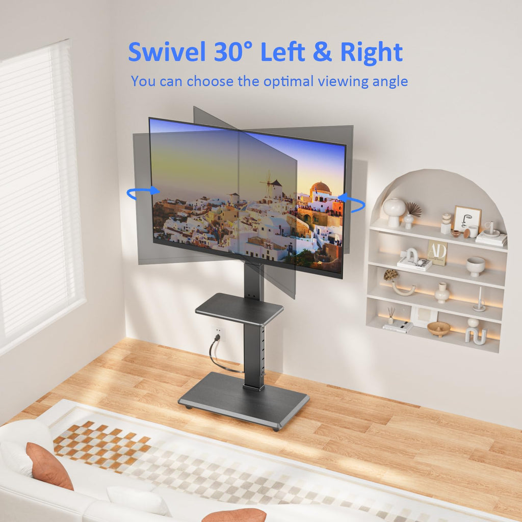 Rolling TV Stand with Power Outlet for 32-75" TV M4318