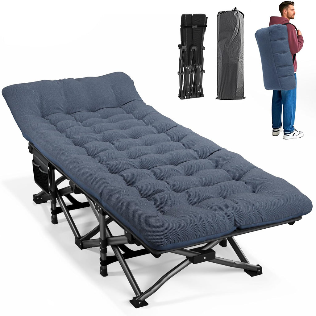 Camping Cot with Cushion P9577