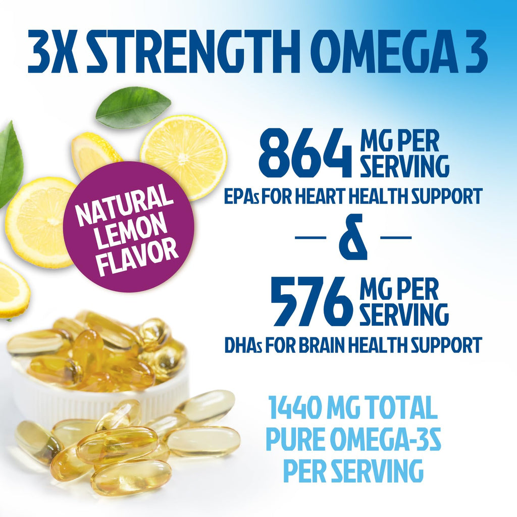 Omega 3 Fish Oil 2400mg Softgels D522