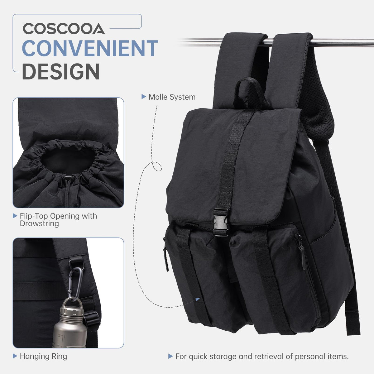 Carry On Travel Backpack 40x30x15 CM C44331