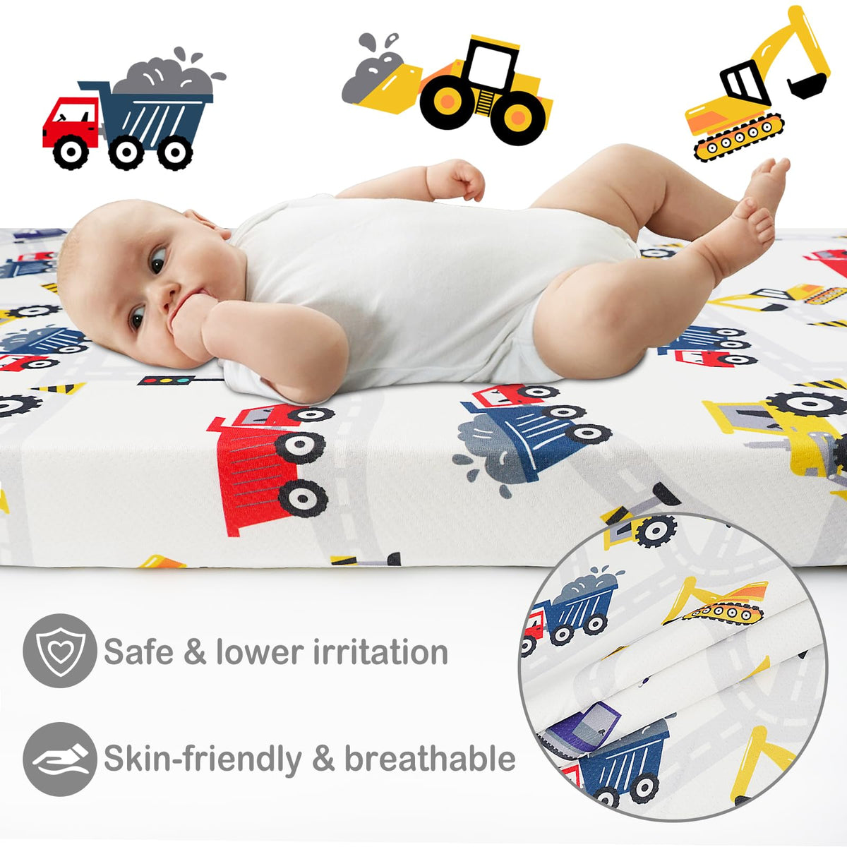 38" x 26" Soft Foam Pack N Play Mattress Z622666