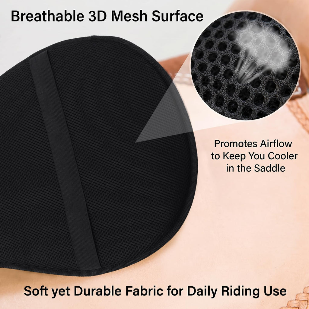 Breathable Shock Absorbing Saddle Seat Cushion with Adjustable Straps P625