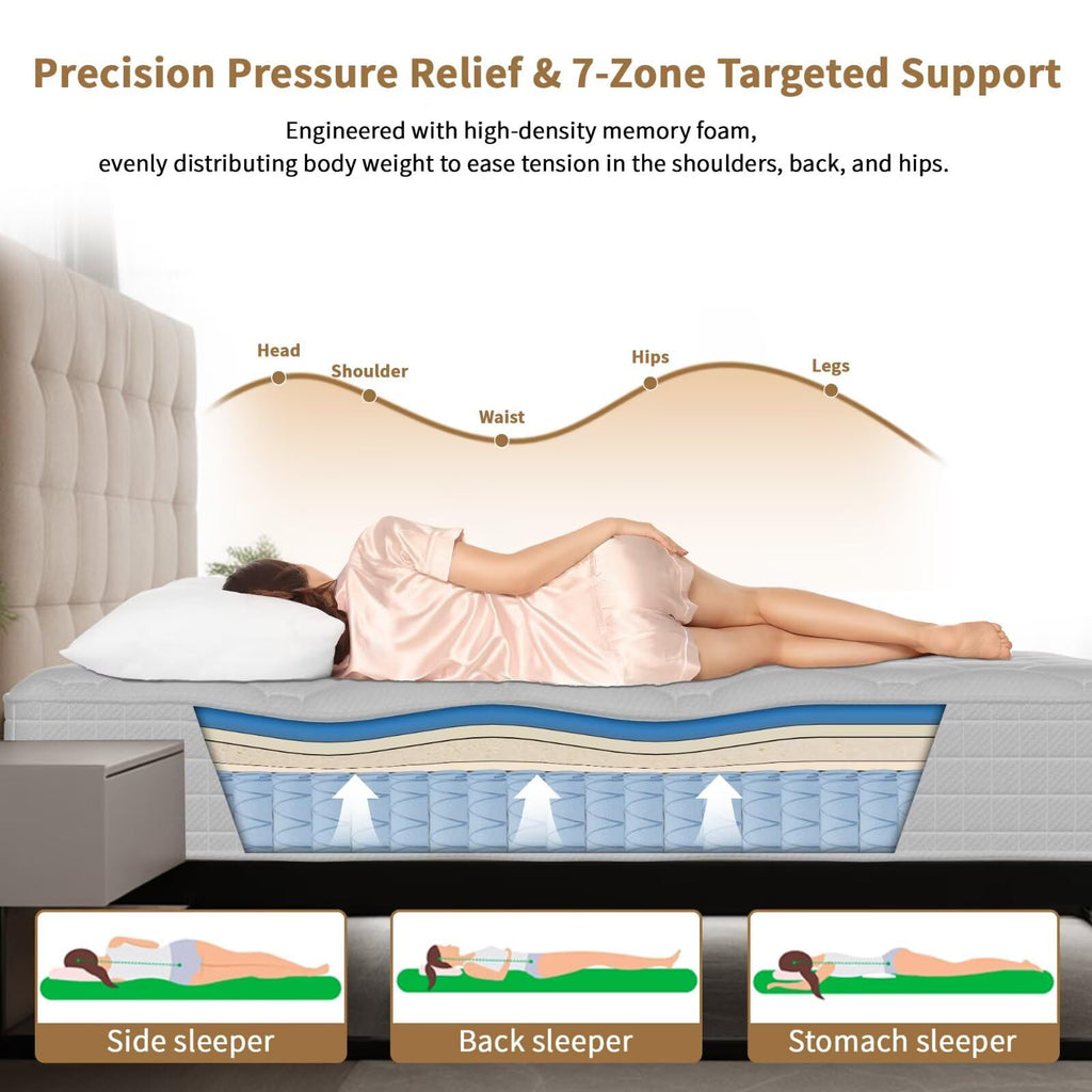 14 Inch Full Size Hybrid Memory Foam Mattress H4616